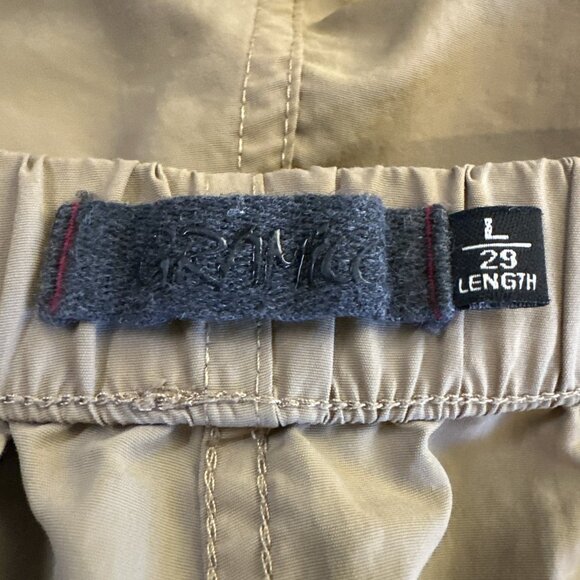 Gramicci Pants Women’s Size L Tan Beige Belted Climbing Nylon Roll Up W-0112JX - Picture 10 of 13